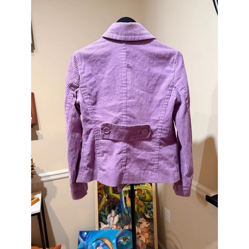 Gap Lavender 100% cotton corduroy blazer euc s 1919 - Picture 5 of 6